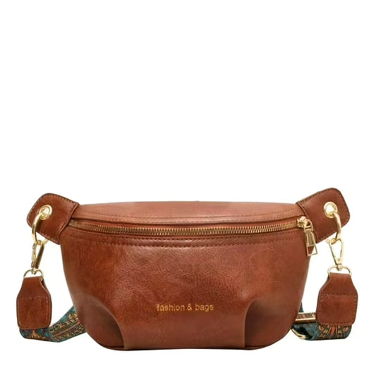 Sac Banane Tendance en Cuir avec Bandoulière Large – Idéal pour un Usage Quotidien