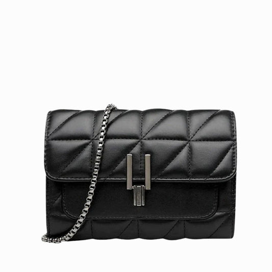 Midnight Luxe – Sac Crossbody Raffiné avec Détail de Chaîne