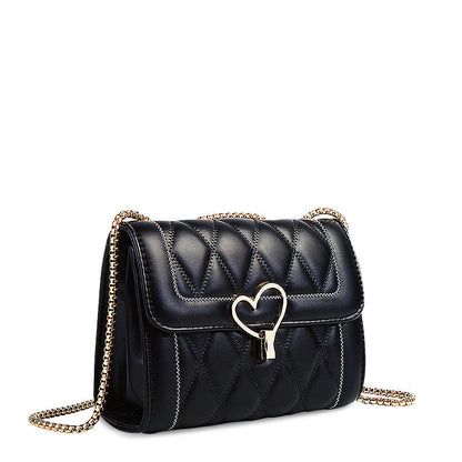 Sac à bandoulière tendance avec détail en cœur – Compact et chic