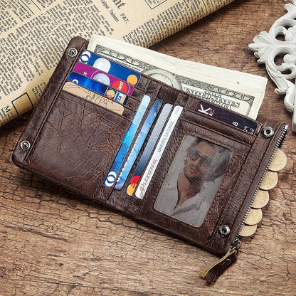 Portefeuille en Cuir Vintage pour Homme