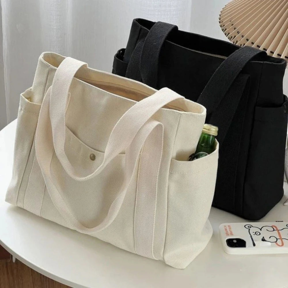 Léa | Sac Cabas en Toile | Grande Capacité