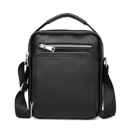 Sac Bandoulière avec Poignée en Cuir Simple pour Homme