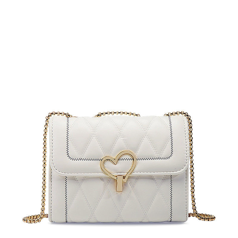 Sac à bandoulière tendance avec détail en cœur – Compact et chic