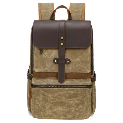 Sac à Dos Imperméable en Toile Vintage de Luxe pour Voyage