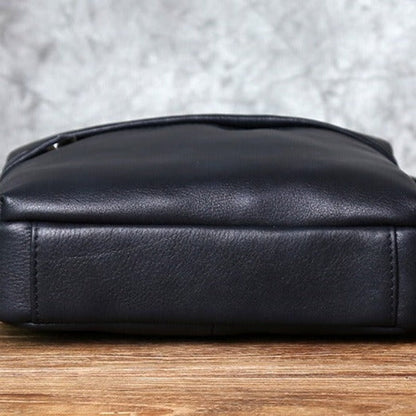 Sac Bandoulière Décontracté en Cuir Souple Chic pour Homme