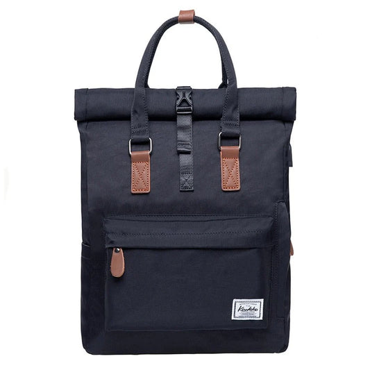 Sac Ordinateur à Dos Pliable Simple en Toile
