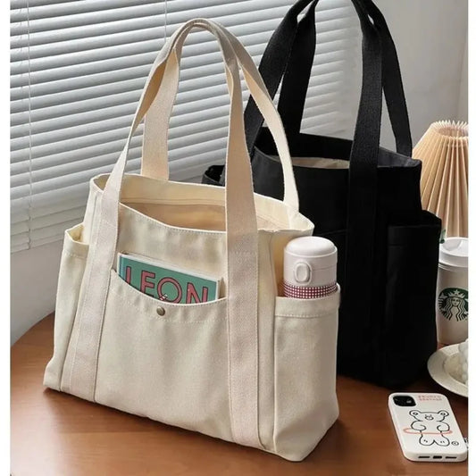 Léa | Sac Cabas en Toile | Grande Capacité