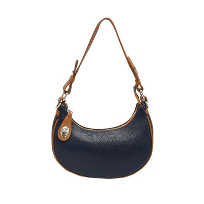 Sac à bandoulière en cuir véritable - petit, tendance d'Italie