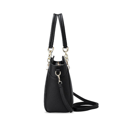 Sac à main élégant pour dames en cuir brun avec bandoulière