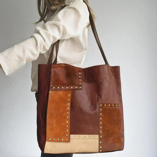 Lena | Sac en Cuir Patchwork Vintage