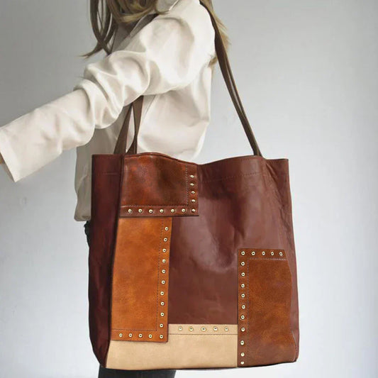 Dagny - Sac en cuir patchwork vintage
