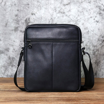 Sac Bandoulière Décontracté en Cuir Souple Chic pour Homme