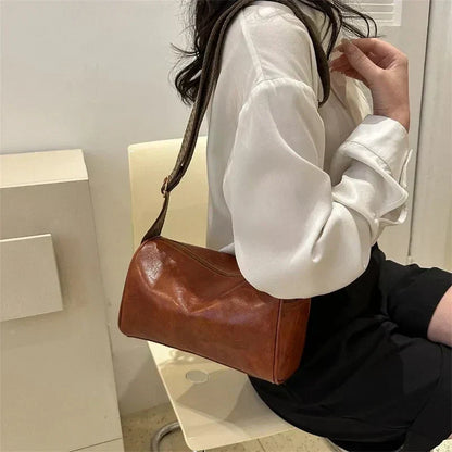 Trine - Sac Crossbody en Cuir Vintage