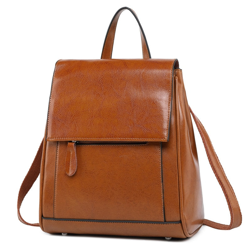 Sac à Dos et Porté Épaule Simple à Rabat pour Femme