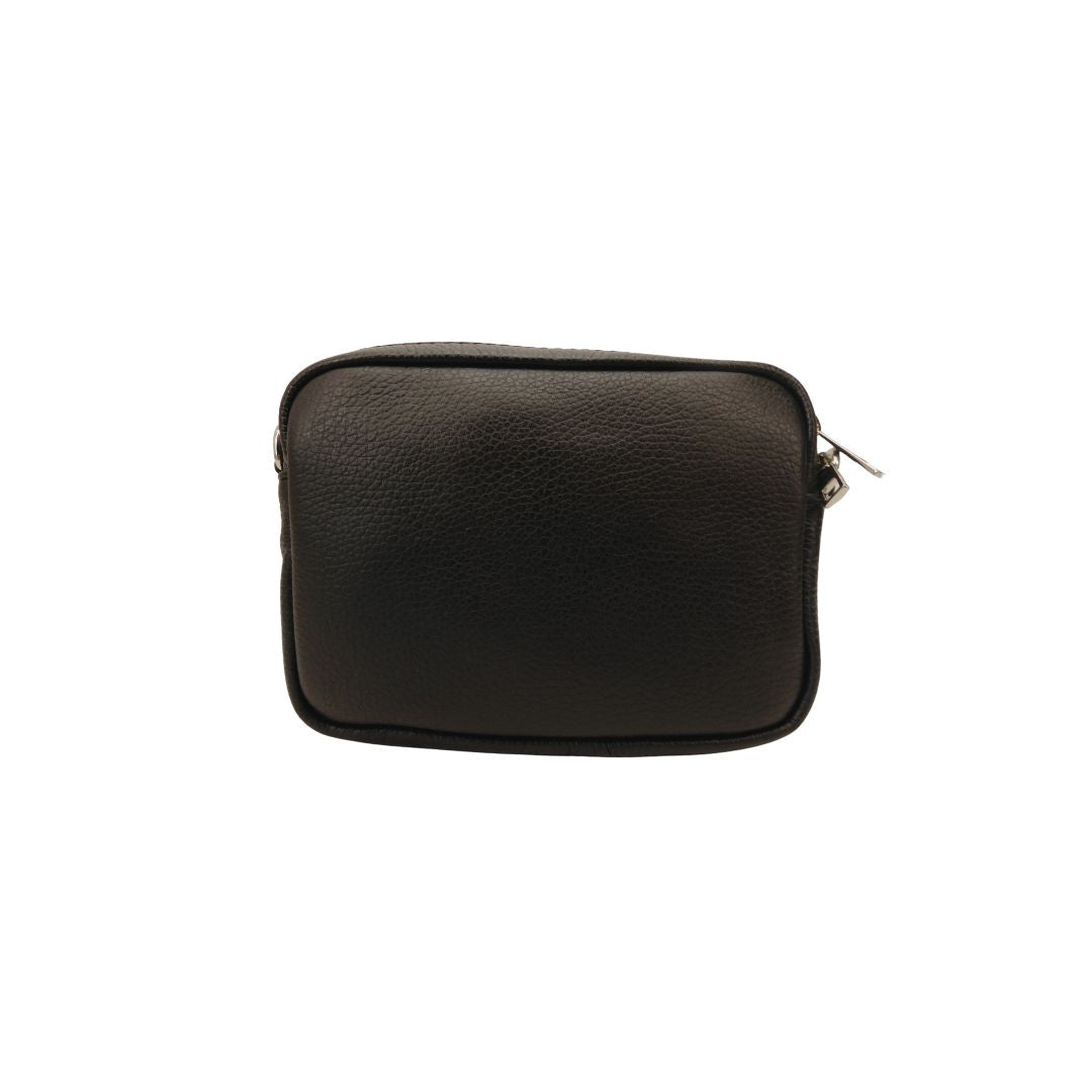 Sac à bandoulière en cuir minimaliste avec 3 compartiments - Pratique au quotidien