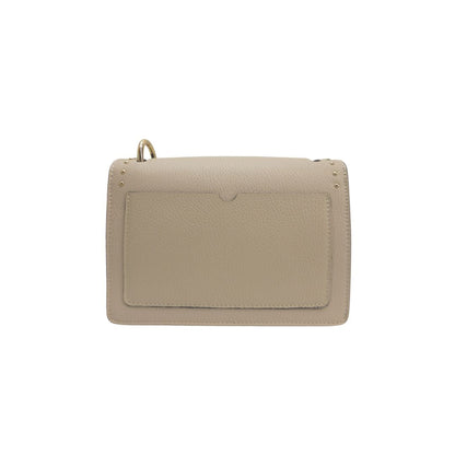 Sac à main en cuir pour femmes avec détails dorés - taille moyenne