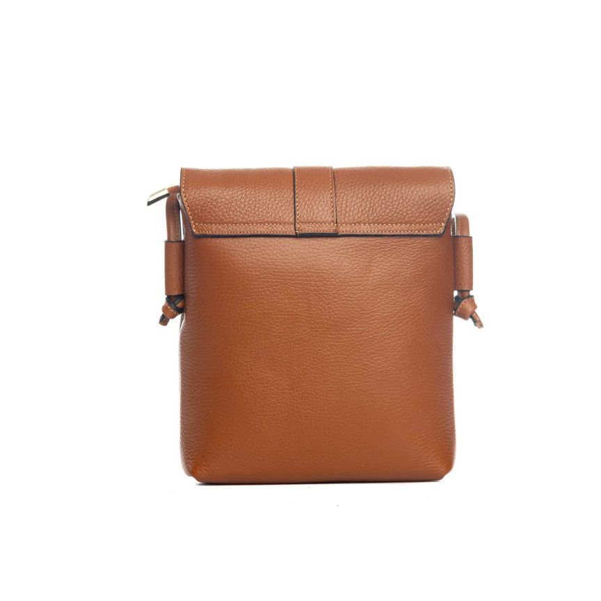 Sac à bandoulière pour femmes en cuir véritable - compact, spacieux, pratique