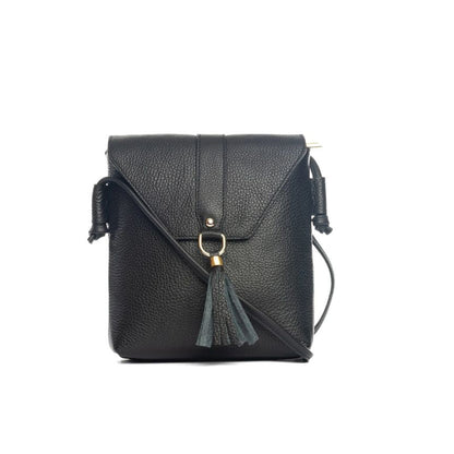 Sac à bandoulière pour femmes en cuir véritable - compact, spacieux, pratique
