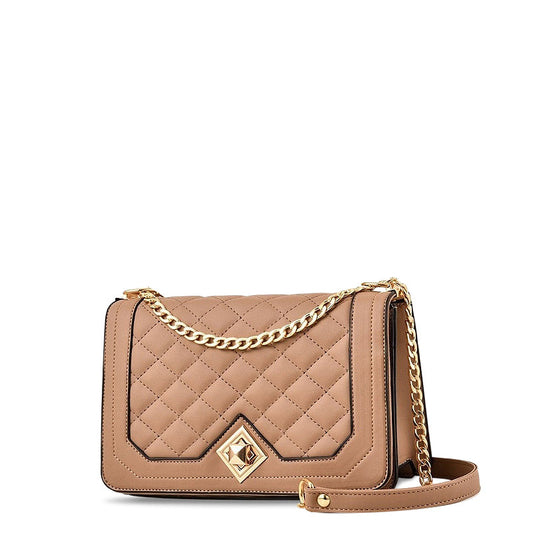 Sac à bandoulière tendance avec motif en diamant – Élégant et compact