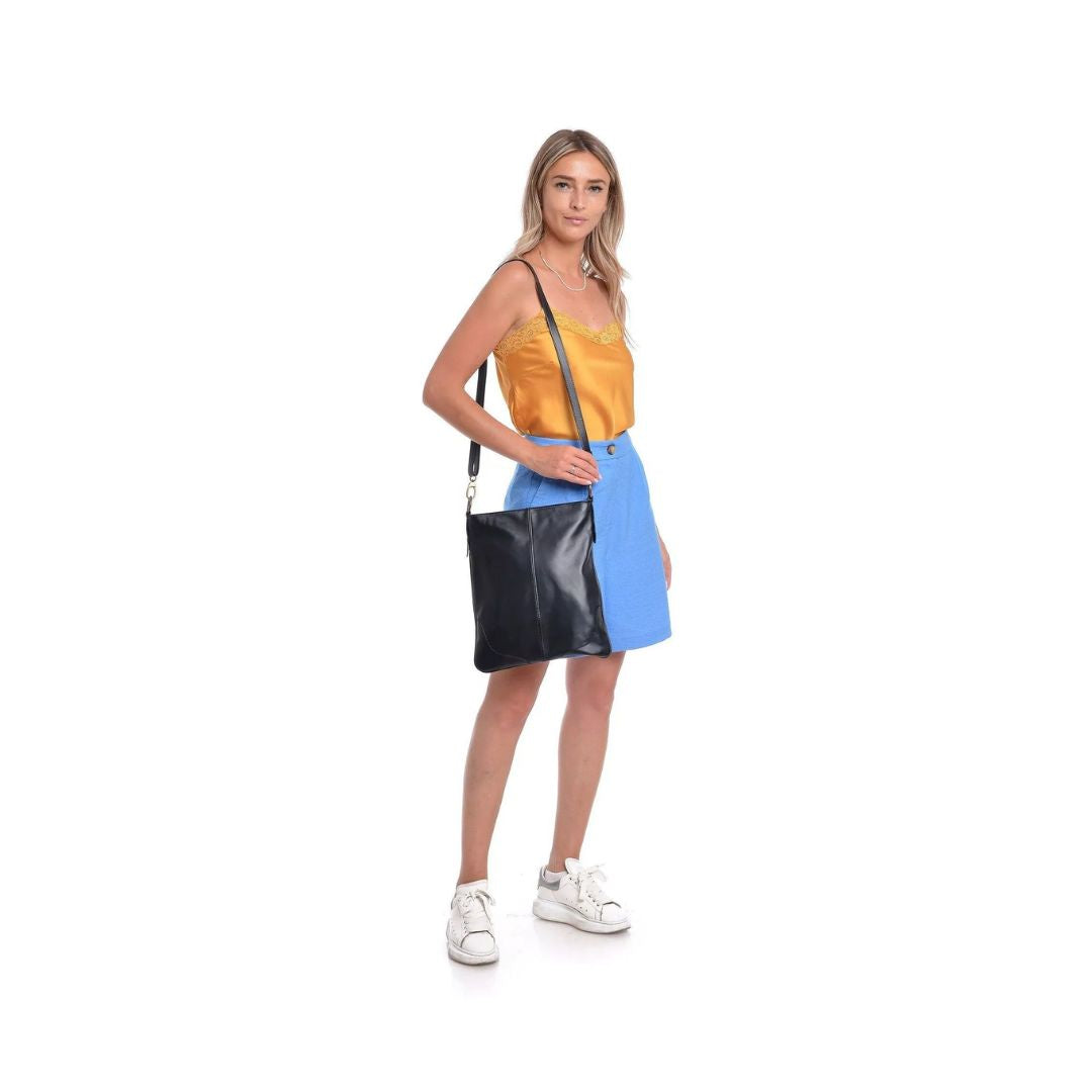 Sac à bandoulière italien en cuir de vache