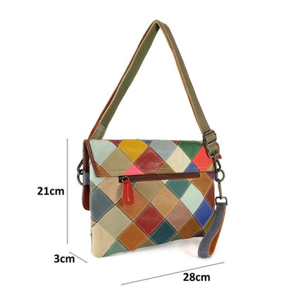 Sac à main en cuir italien élégant pour femmes avec motif floral