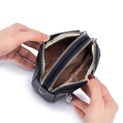 Porte-monnaie Petit en Cuir et Multipoches