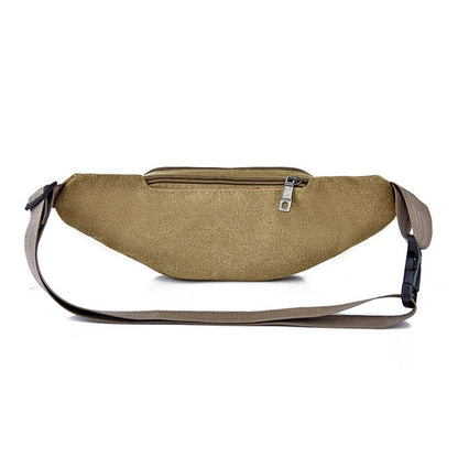 Sacoche Ceinture Vintage en Toile Unisexe