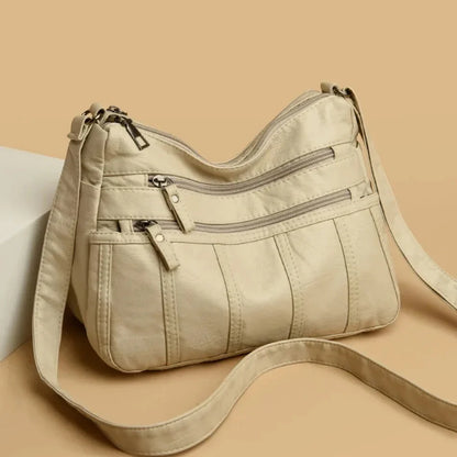 Sac à bandoulière pour femmes en cuir souple – léger et élégant