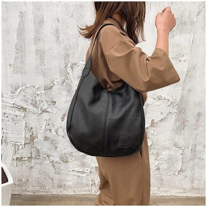 Grand sac à main en cuir pour femmes – modèle élégant et spacieux